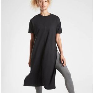 Athleta SEDONA Sweatshirt Dress Black